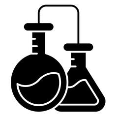 Sticker - chemistry solid icon