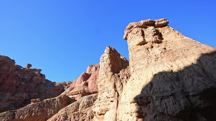 Sticker - landform of danxia in gansu in sunny sky