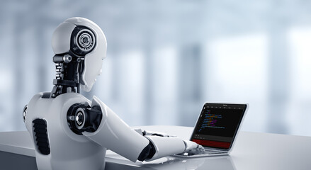 Software development programming on computer screen for modish application and program coding