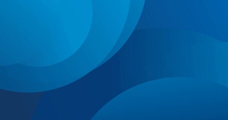 Wall Mural - blue abstract circle background animation