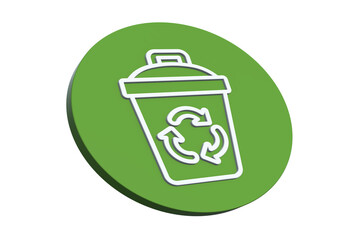 Wall Mural - ecological green energy icons concept green recycle_