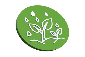 Wall Mural - ecological green energy icons concept green enviroment