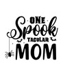 © MD - One Spook tacular mom Happy Halloween shirt print template, Pumpkin Fall Witches Halloween Costume shirt design