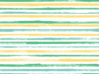 Wall Mural - Stripes watercolor paintbrush seamless vector pattern.