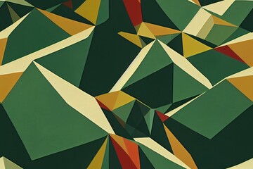 Wall Mural - Seamless pattern of abstract shapes