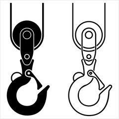 Sticker - Crane Hook Icon M_2210001