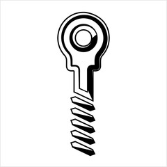 Sticker - Eye Bolt Icon M_2203002