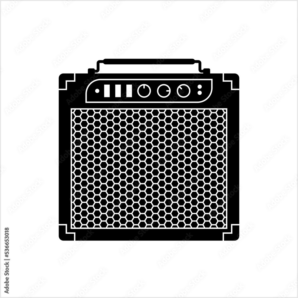 Guitar Amplifier Icon, Amp, Power Amplifier Icon Stock Vector | Adobe Stock, image size:1000x1000