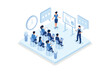 © Alwie99d - Business training or courses concept. Can use for web banner, infographics, hero images, isometric vector modern illustration