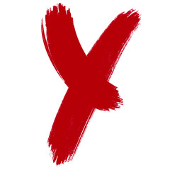 Brush Stroke Letter Y Transparent Background