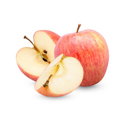 Poster - Fresh apple isolated on transparent background. (.PNG)