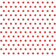 Red White Dot Seamless Pattern
