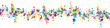 © Begin Again - Falling letters of English language. Vivid flying words of Latin alphabet. Foreign languages study concept. Elegant back to school banner on white background.