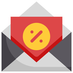 Canvas Print - email letter icon