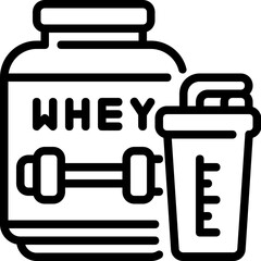 Wall Mural - whey icon