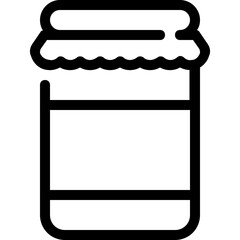 Sticker - jam jar icon