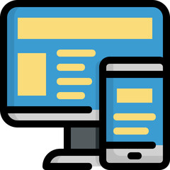 Poster - responsive design icon