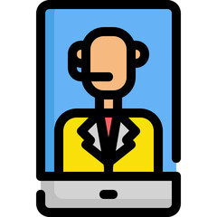 Poster - call center icon