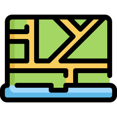 Poster - laptop icon