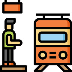 Sticker - train icon