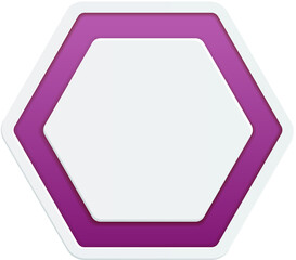 Sticker - Hexagon color background