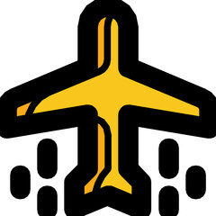 Sticker - airplane icon