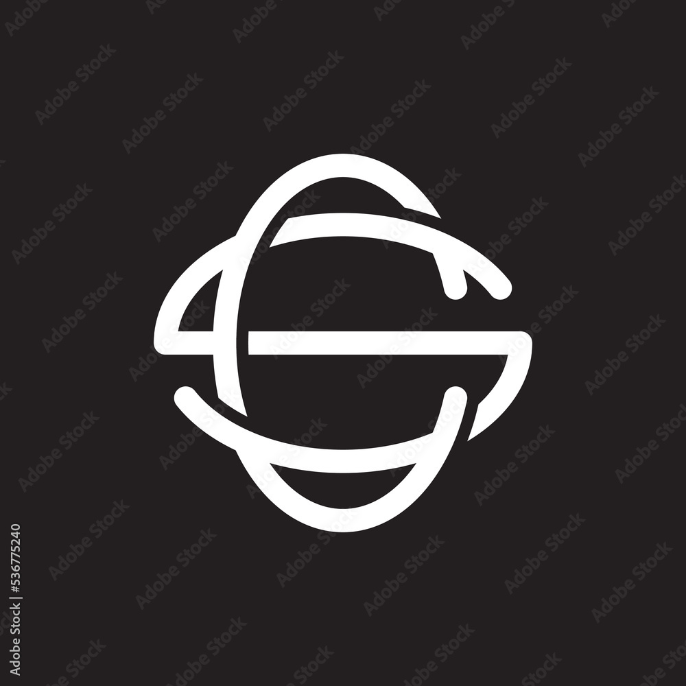 cs logo design illustration vector template Stock Vector | Adobe Stock