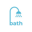 © SUPERGHONAM - bathtub shower logo design illustration vector template