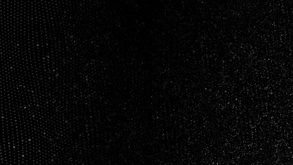 Canvas Print - abstract animation digital graphic of silver glitter microparticles in the form of stardust are flow
