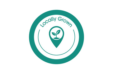 Wall Mural - locally grown icon vector illustration