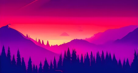 Abstract blue purple background with geometric panel