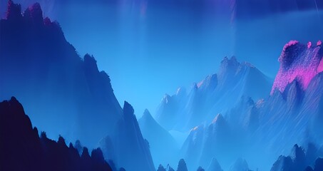 Abstract blue purple background with geometric panel