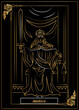 
the illustration - card for tarot - The justice man.