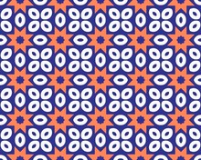 Oriental Ethnic Geometric Seamless Tile Pattern Made With Various Traditional Elements Style Design
