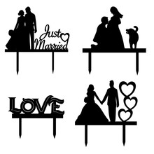 Wedding Topper Silhouettes, Bride And Groom, Marriage, Love, Pregnant, Heart, Valentines, Love In Lettering