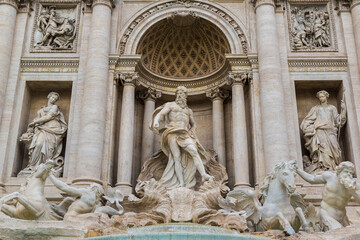 Fototapete - Fountain di Trevi in Rome