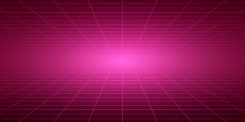 Wall Mural - Abstract tiled background with perspective in pink colors