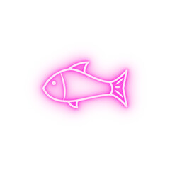 a fish neon icon