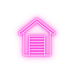 Warehouse neon icon