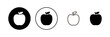 © avaicon - Apple icon vector. Apple sign and symbols for web design.