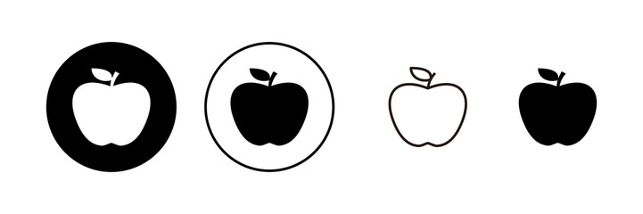 Apple icon vector. Apple sign and symbols for web design.