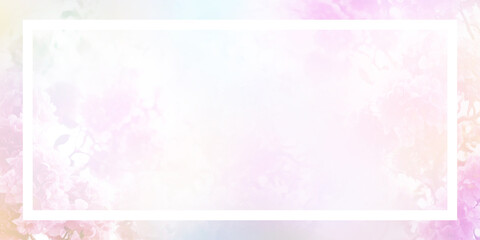 Wall Mural - Floral abstract pastel background with copy space.