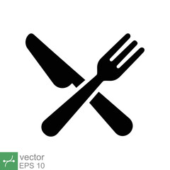 Wall Mural - Cutlery and kitchen set icon. Simple solid style. Fork and knife, dinner, lunch, utensil, dish, flatware, food, eat concept. Glyph vector illustration isolated on white background. EPS 10.