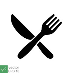 Wall Mural - Cutlery and kitchen set icon. Simple solid style. Fork and knife, dinner, lunch, utensil, dish, flatware, food, eat concept. Glyph vector illustration isolated on white background. EPS 10.