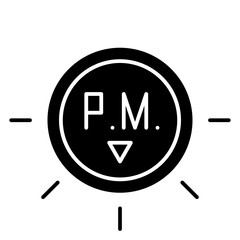 Sticker - pm solid icon