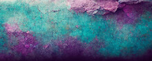 Purple Pink Turquoise Teal Abstract Background, Banner