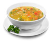 © BillionPhotos.com - Vegetable soup isolated on a white background