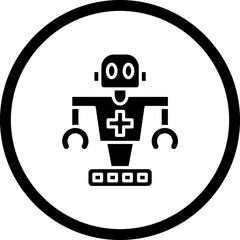 Poster - Medical Robot Icon Style