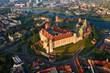 Kraków wschód słońca, Wawel, światło wiosna lato, Wzgórze Wawelskie