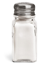 The Salt Bottle On White Background